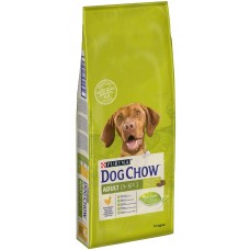 Dog Chow Аdult Chicken - пълноценна храна с пилешко месо, за кучета над 12 месеца 14 кг.